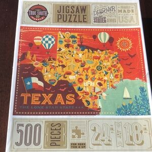 Texas jigsaw puzzle 500 pieces.